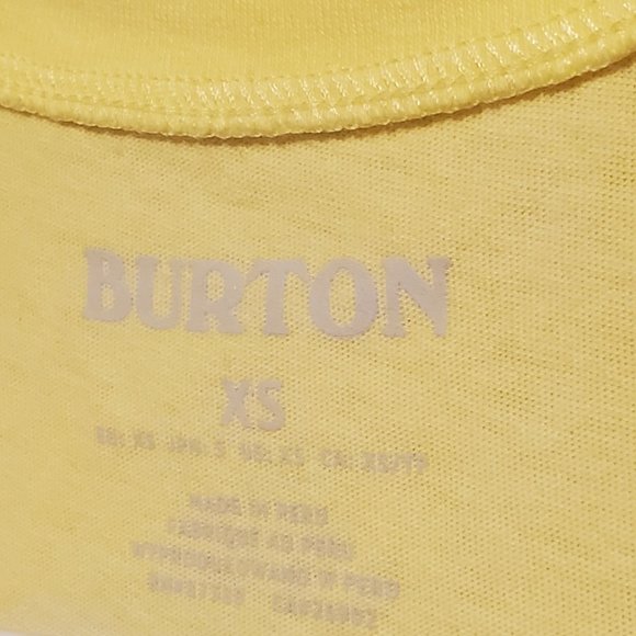 Burton retro yellow relaxed fit racer back tank top size XS - Picture 5 of 5